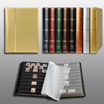 Prophila_Collection_Metallic_Edition_60_Schwarze_Seiten_Briefmarkenalbum_Einsteckbuch_wattierter_Goldener_Einband