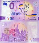 Ukraine Souvenirschein Peace for Ukraine uncirculated